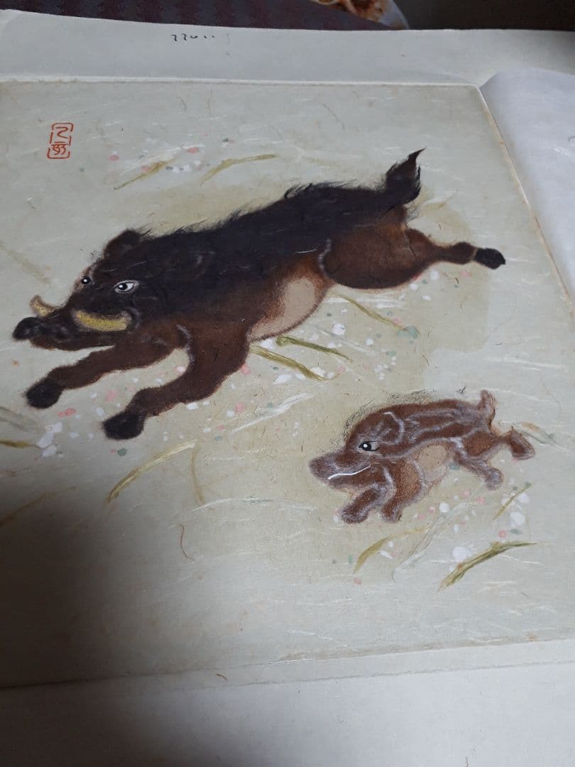 伝統工芸品　和紙色紙　十二支