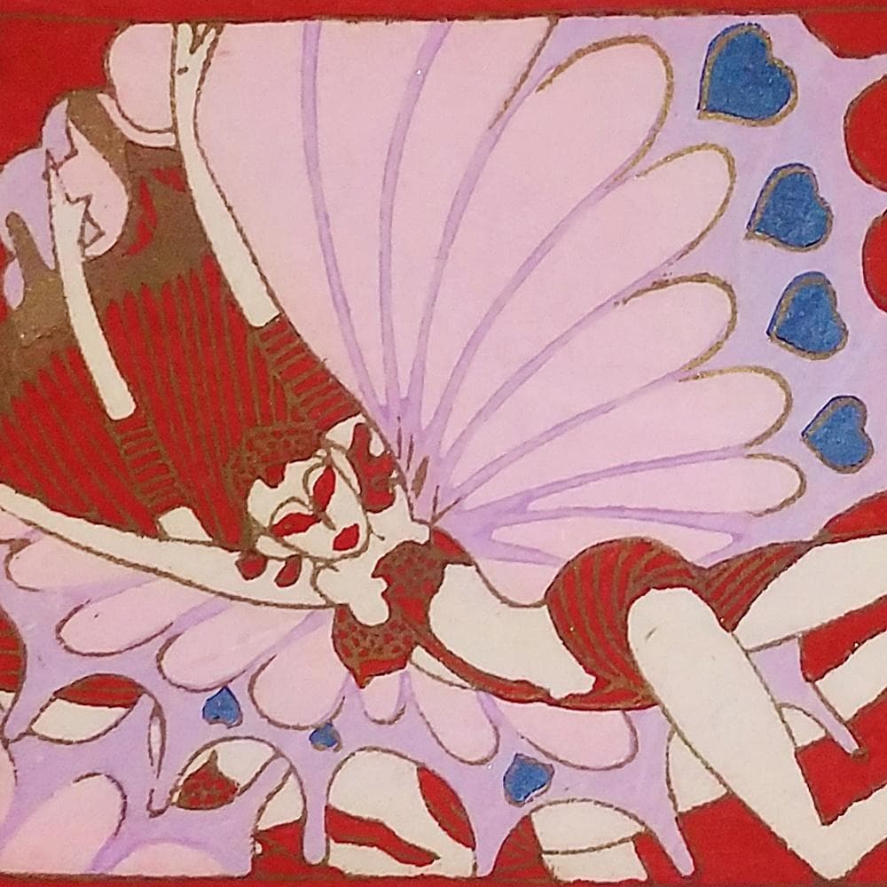 アンティーク絵封筒　ムーランルージュ