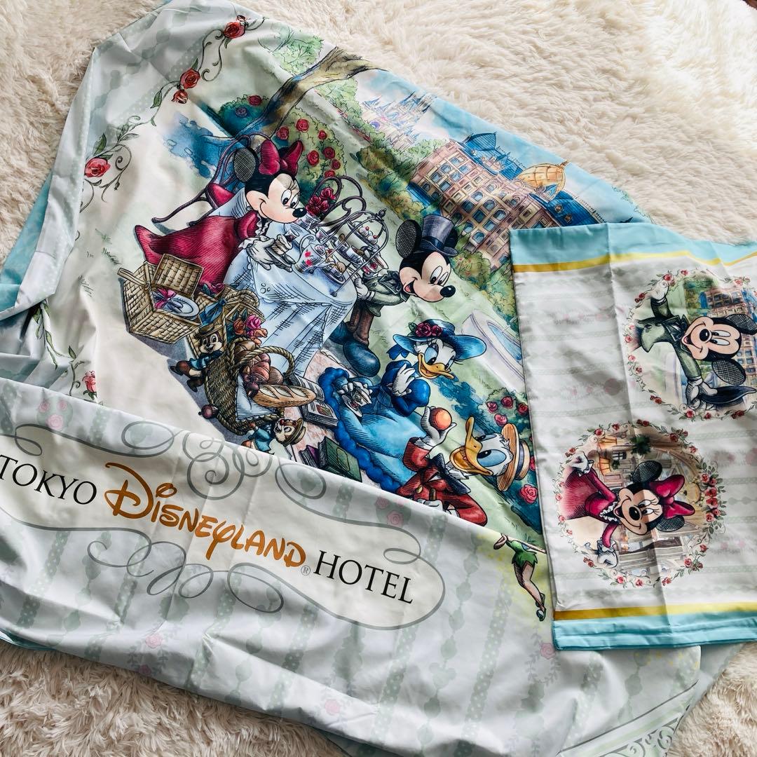 【未使用品】東京ディズニーランドホテル 宿泊者限定 掛けふとんカバー&枕カバー