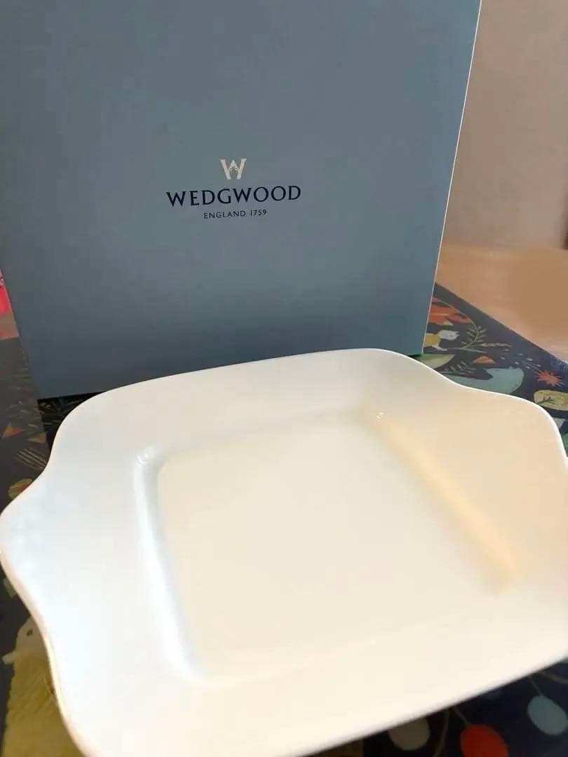  ボーンチャイナ B&Bプレート スクエア 大皿 白 2枚セット