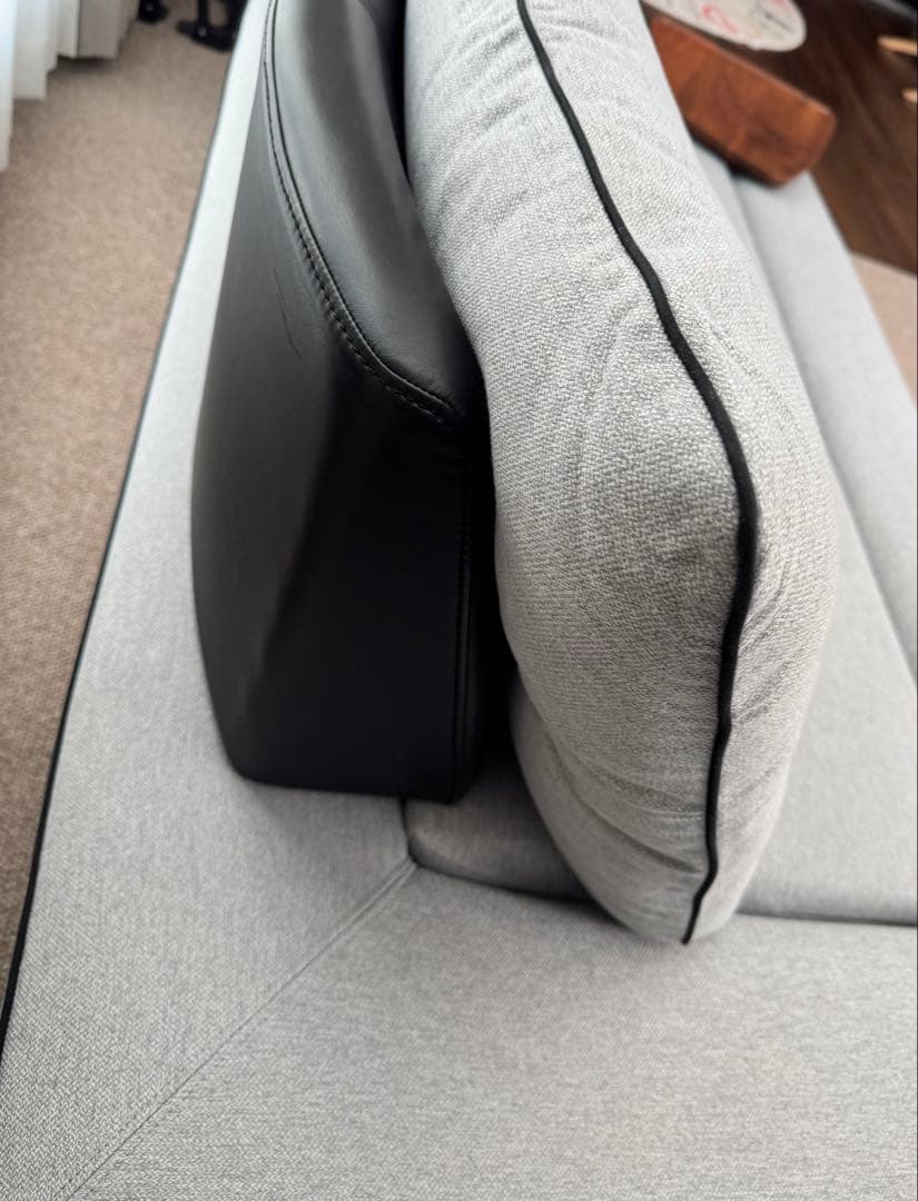 MARUICHI リベラ180cmソファ　グレー　ティーテーブル付き