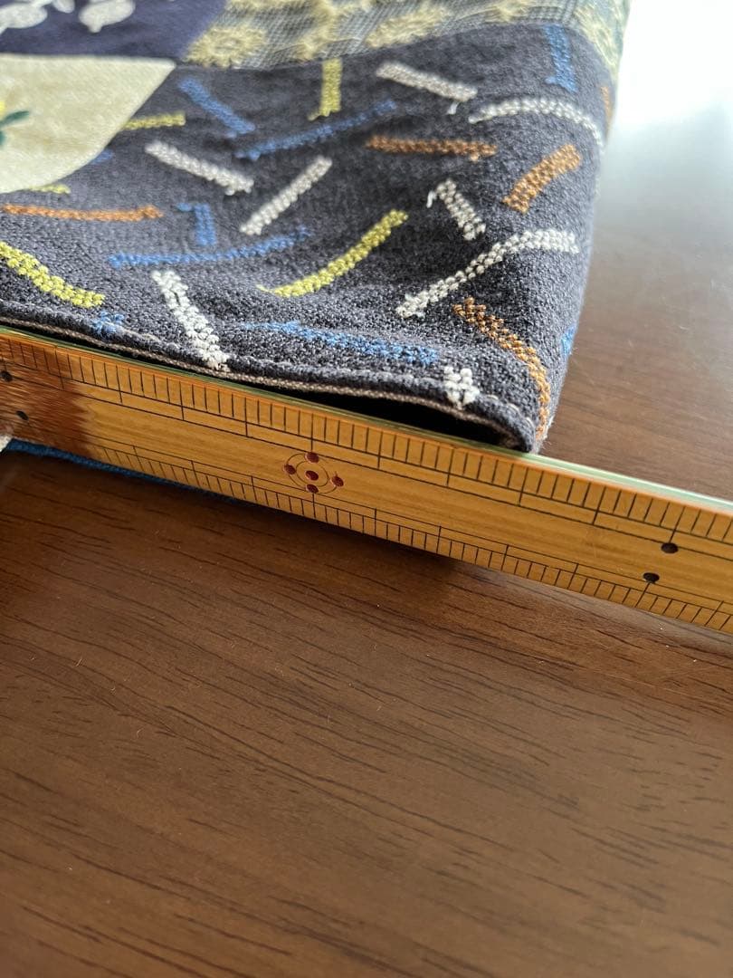 ハンドメイ　パッチワークトートバッグ　ミナペルホネン