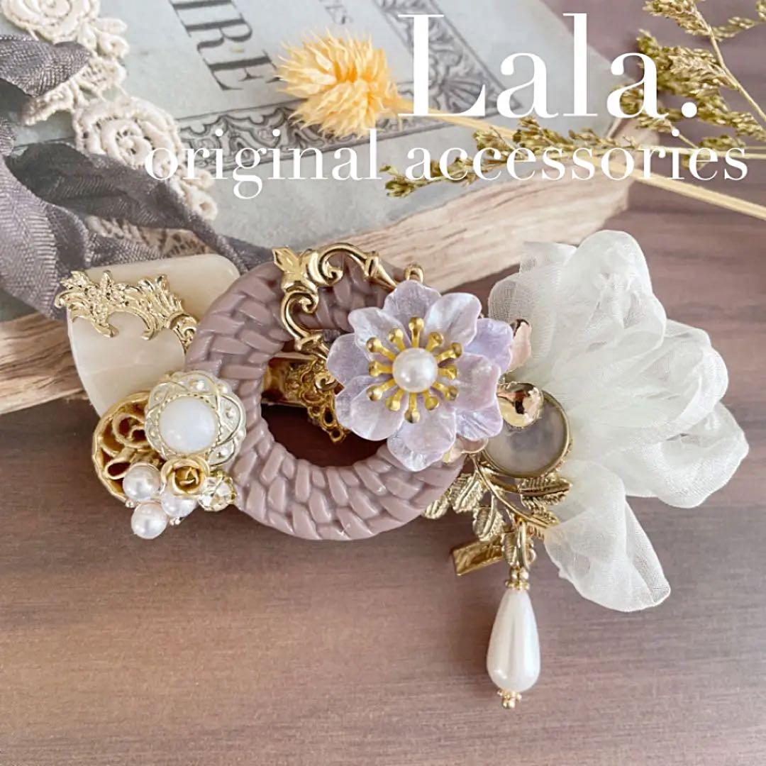 ハンドメイド☆和装も洋装も♡上品華やかヘアクリップ♡
