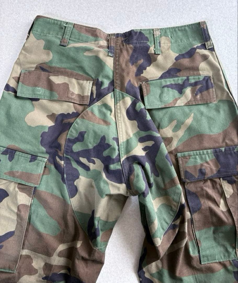 米軍実物 ウッドランドカモ コンバットパンツ サイズSMALL-SHORT