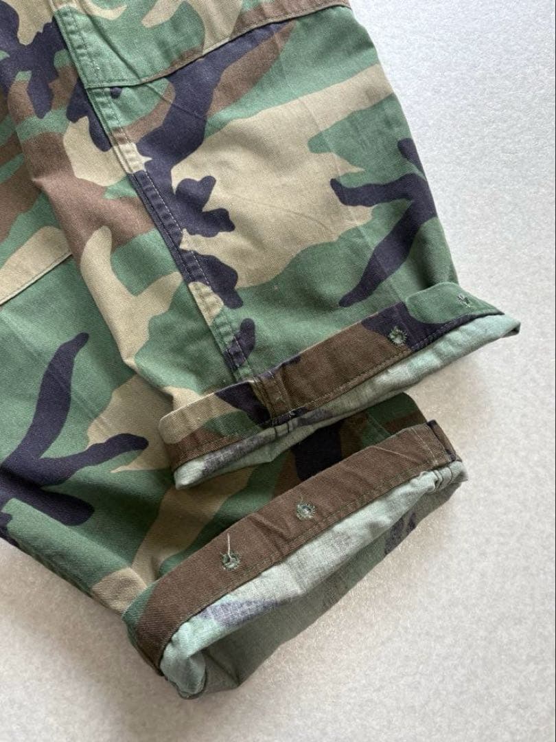 米軍実物 ウッドランドカモ コンバットパンツ サイズSMALL-SHORT