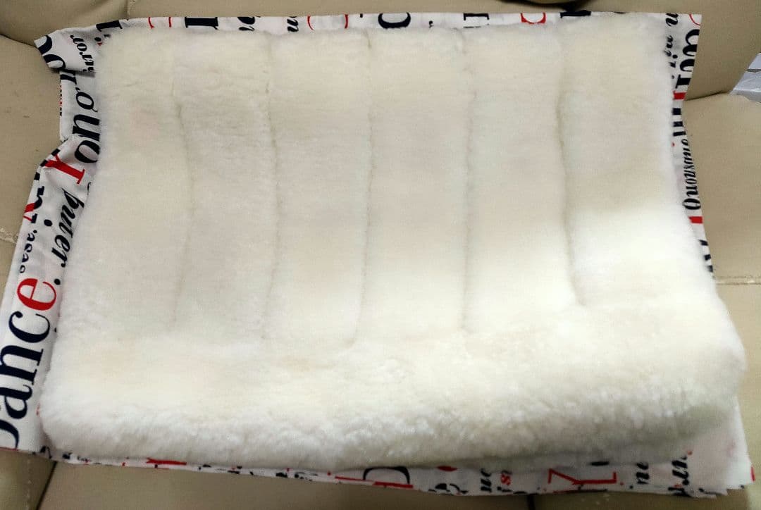 希少色 ムートンピローケース ホワイト