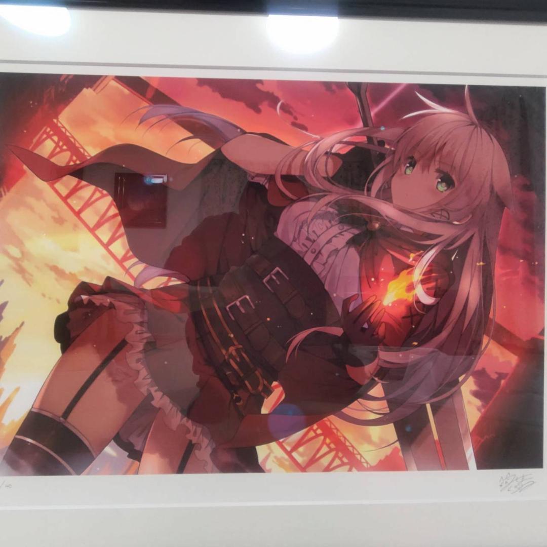 美品　アールビバン　 版画 　三嶋くろね　challenger