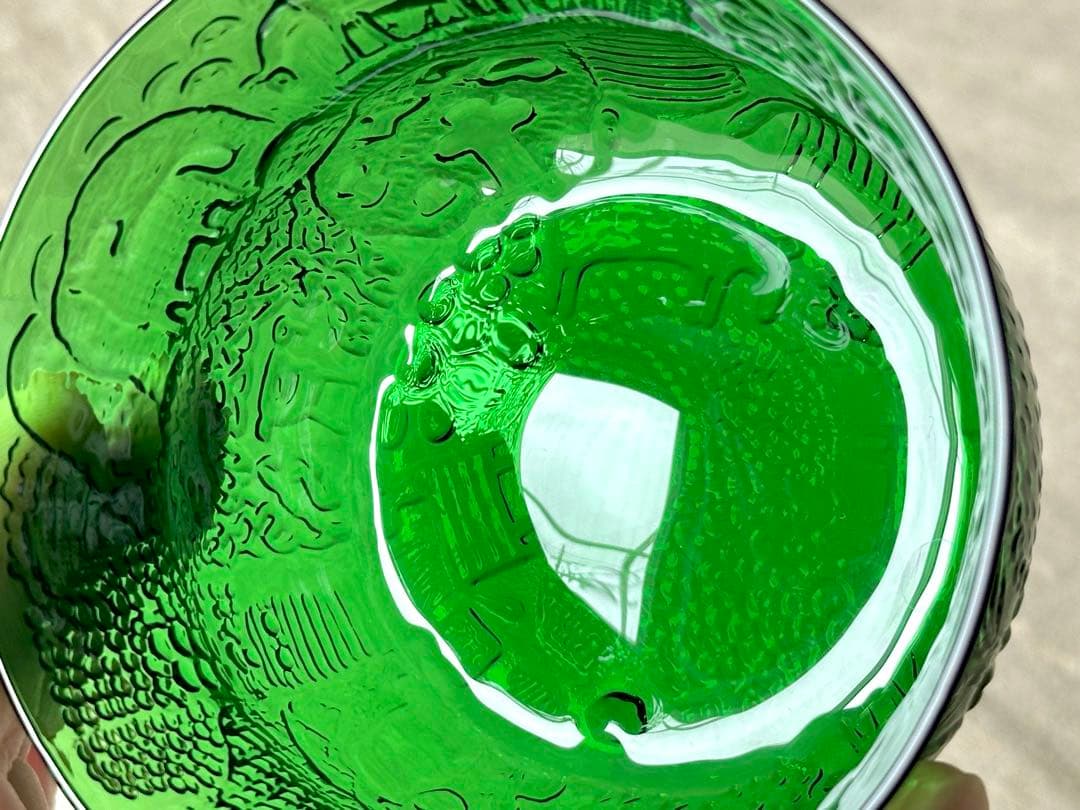 nuutajarvi Fauna(グリーン)ボウル(9.5cm)2つセット