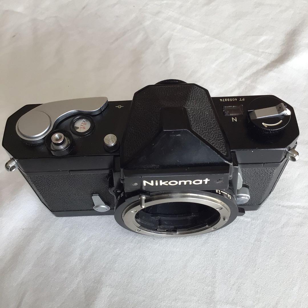 日本光学50mm f1.4元箱付、フードHS-12付、ニコマートFTN付セット