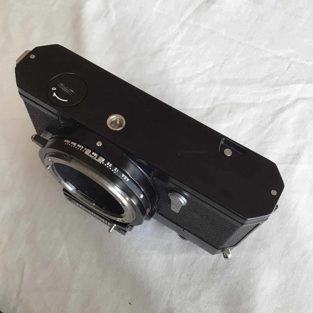 日本光学50mm f1.4元箱付、フードHS-12付、ニコマートFTN付セット