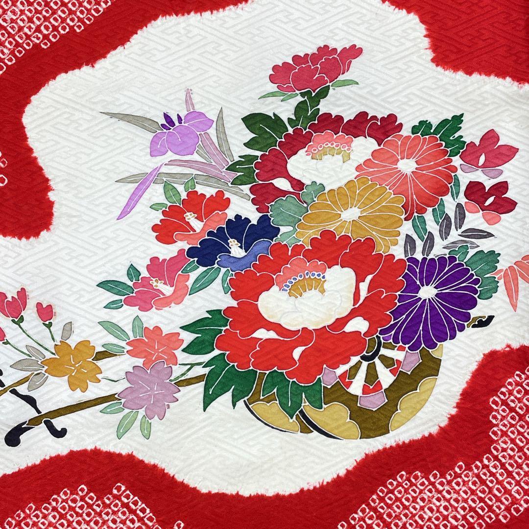 ◎mk-2180　女児　着物　3才　七五三　お宮参り　　1-26