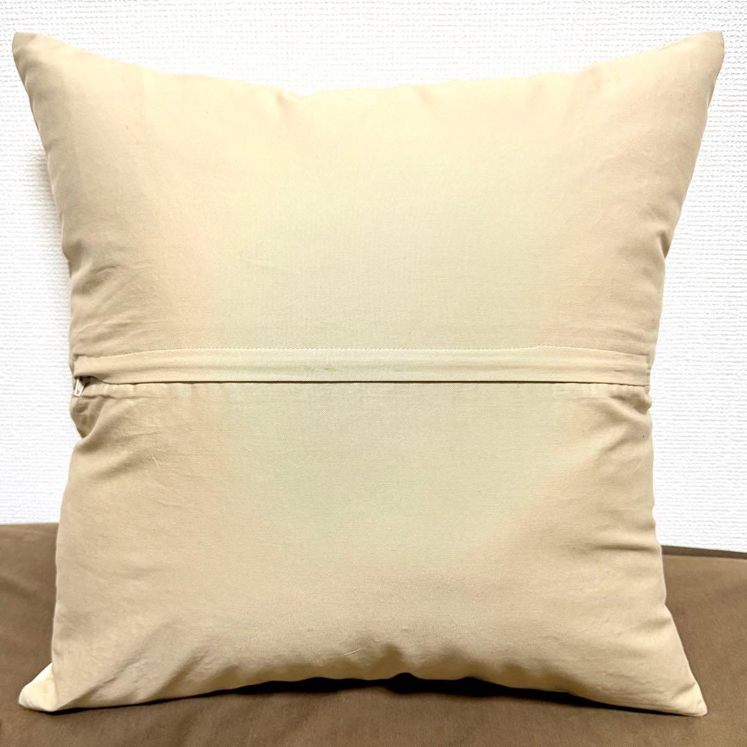 スザニ刺繍シルククッションカバー 48×49 1点もの 新品未使用