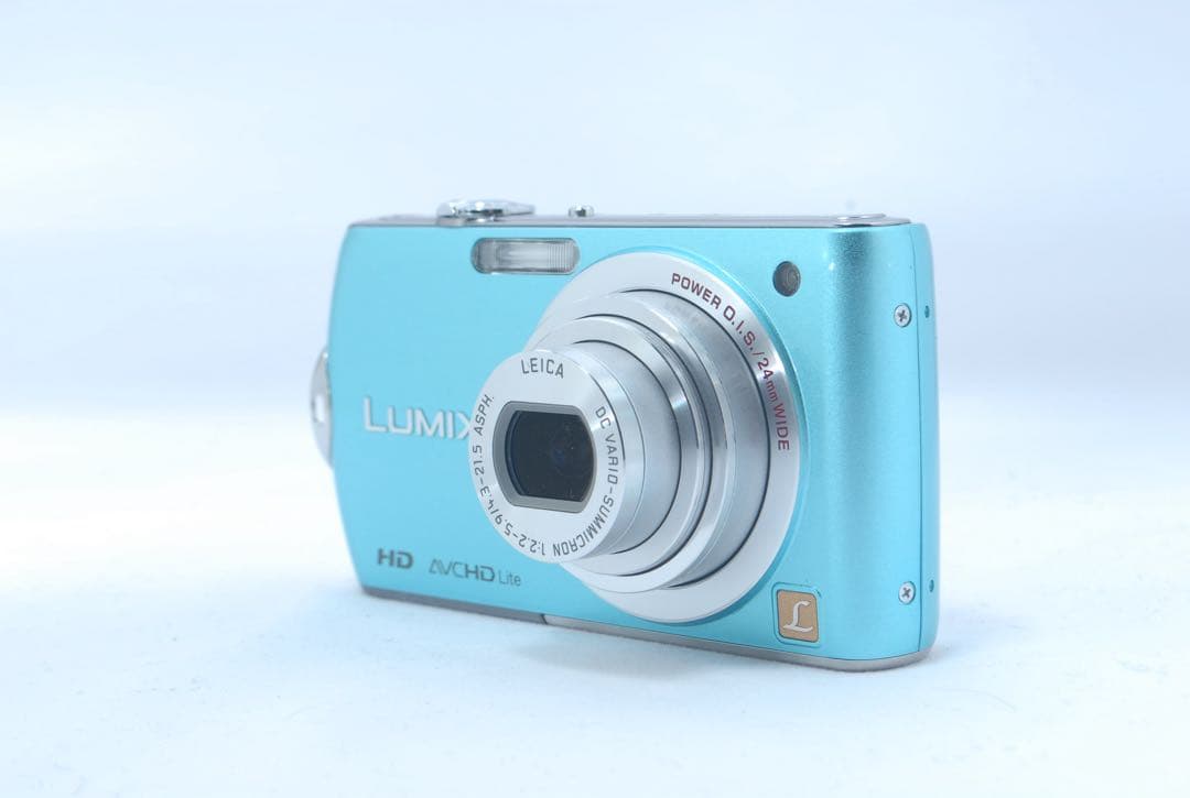 美品✨Panasonic コンデジ 可愛い 水色 デジカメ スマホ転送⭕️ 高画質