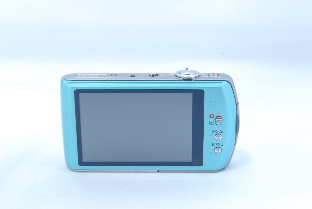 美品✨Panasonic コンデジ 可愛い 水色 デジカメ スマホ転送⭕️ 高画質