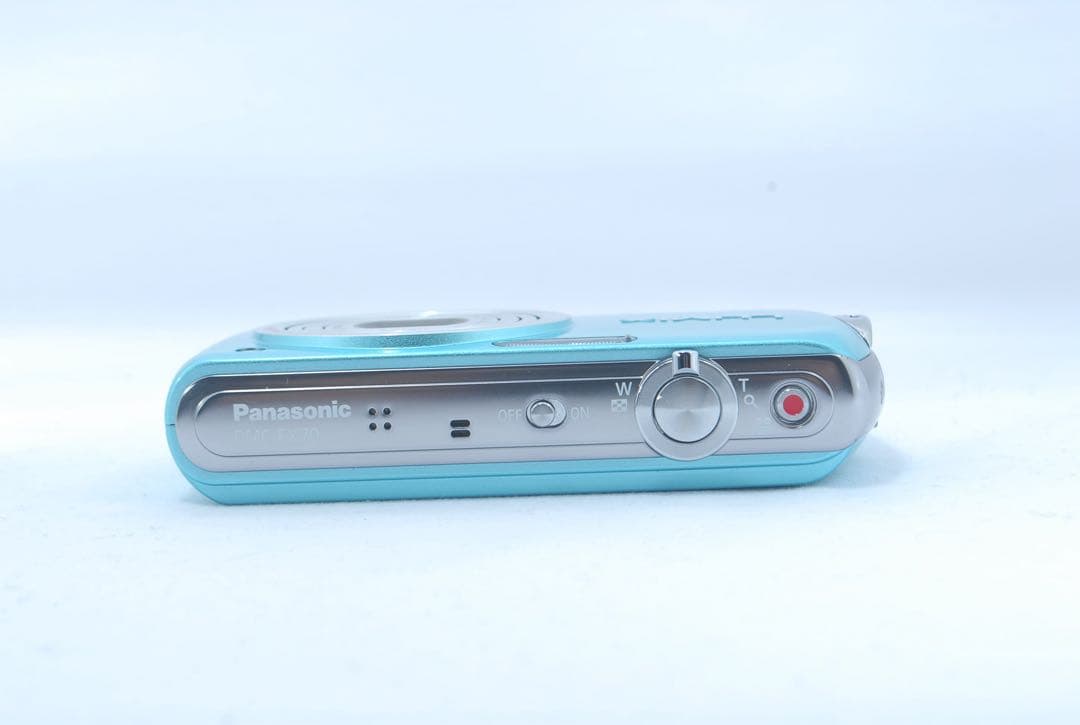 美品✨Panasonic コンデジ 可愛い 水色 デジカメ スマホ転送⭕️ 高画質