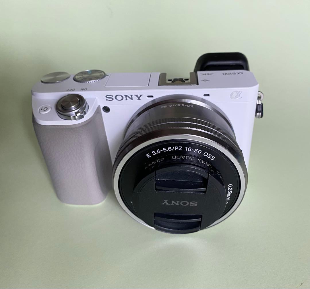ソニー α6100 ダブルズームレンズキット ホワイト SONY ミラーレス一眼