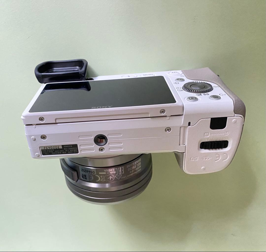 ソニー α6100 ダブルズームレンズキット ホワイト SONY ミラーレス一眼