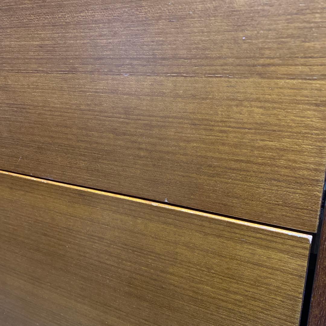 木製　ブラウンチェスト キャビネット　2段引き出し