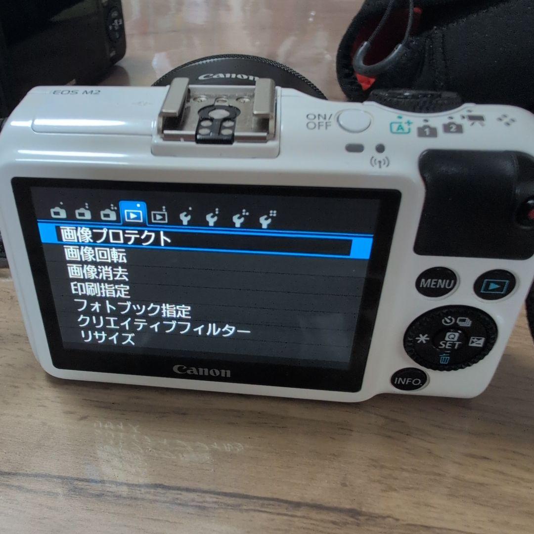 CANON EOS M2ホワイト＆ Mブラック 2台とレンズ他！