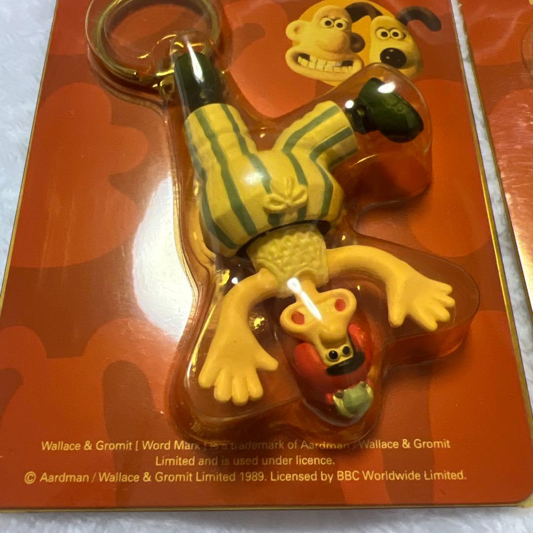 ウォレスとグルミット　ミニキーチェーン　ウォレス　プレストン　キーホルダー