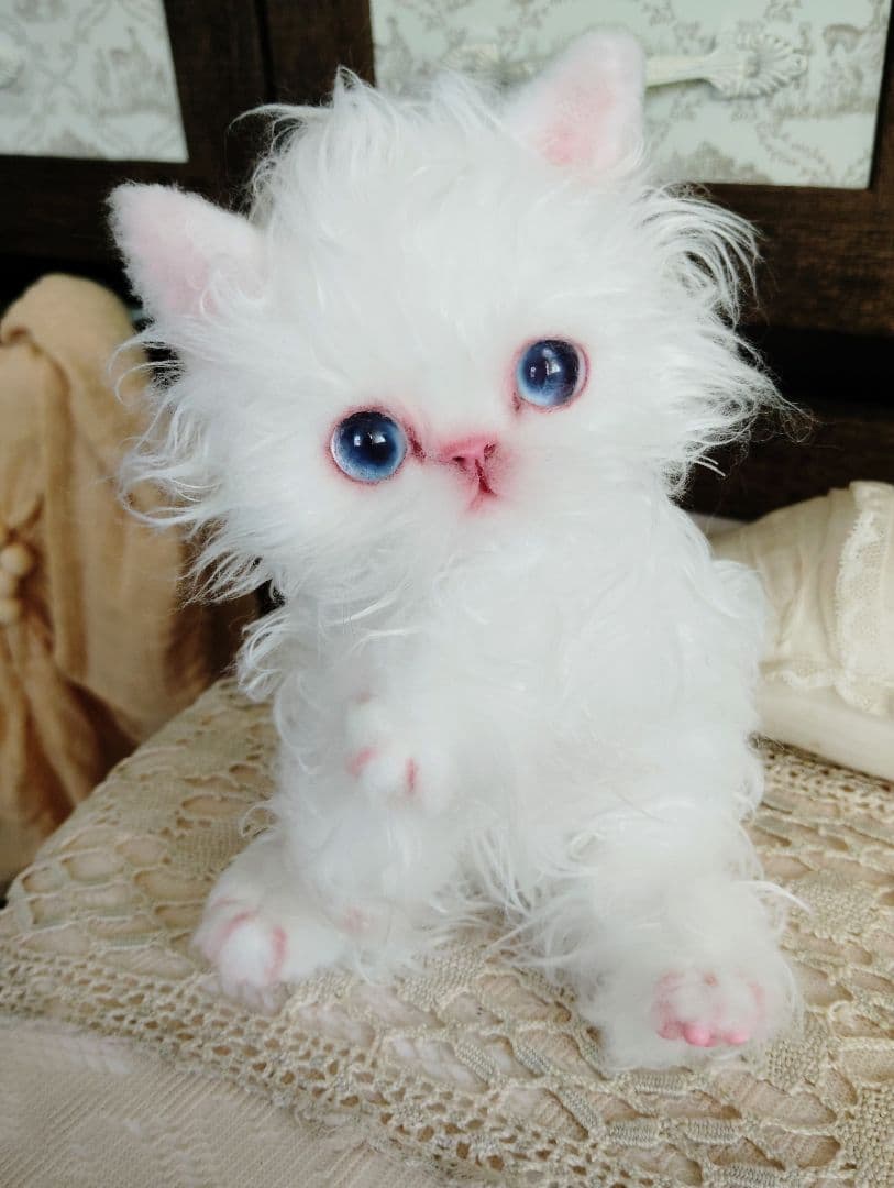 セルカーレックス子猫♡キラちゃん♡癖っ毛♡アートドール♡ぬいぐるみ♡