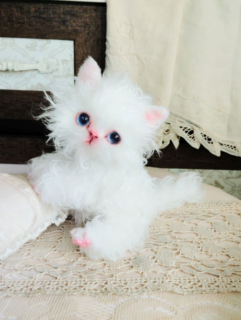 セルカーレックス子猫♡キラちゃん♡癖っ毛♡アートドール♡ぬいぐるみ♡