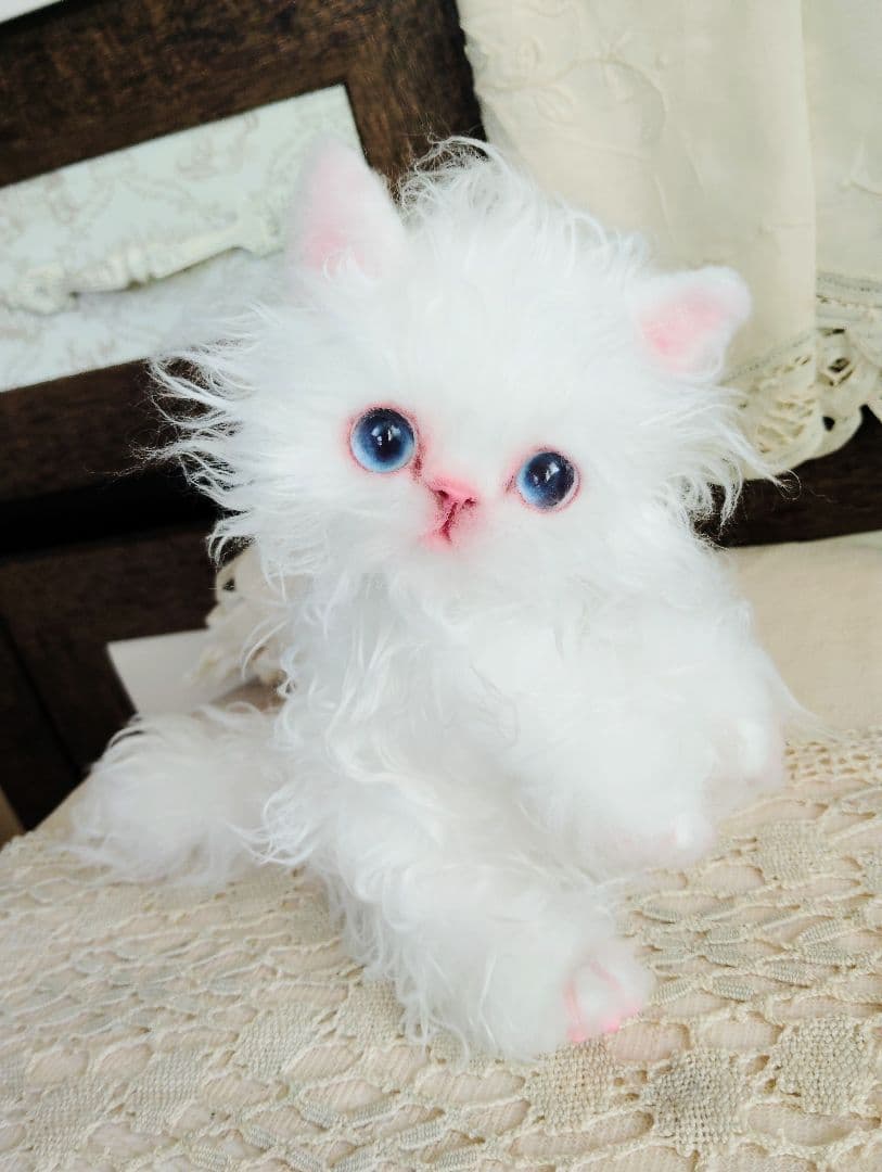 セルカーレックス子猫♡キラちゃん♡癖っ毛♡アートドール♡ぬいぐるみ♡