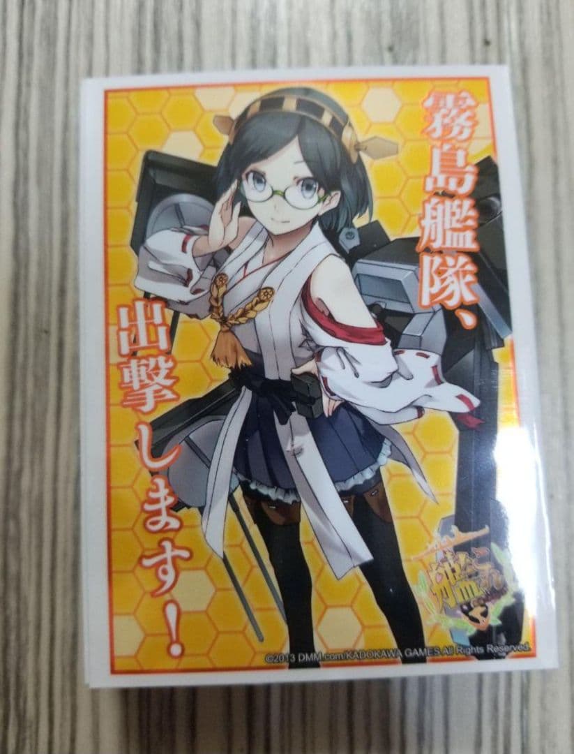 艦これ　デッキ　スリーブ付き　艦隊これくしょん　霧島艦隊出撃