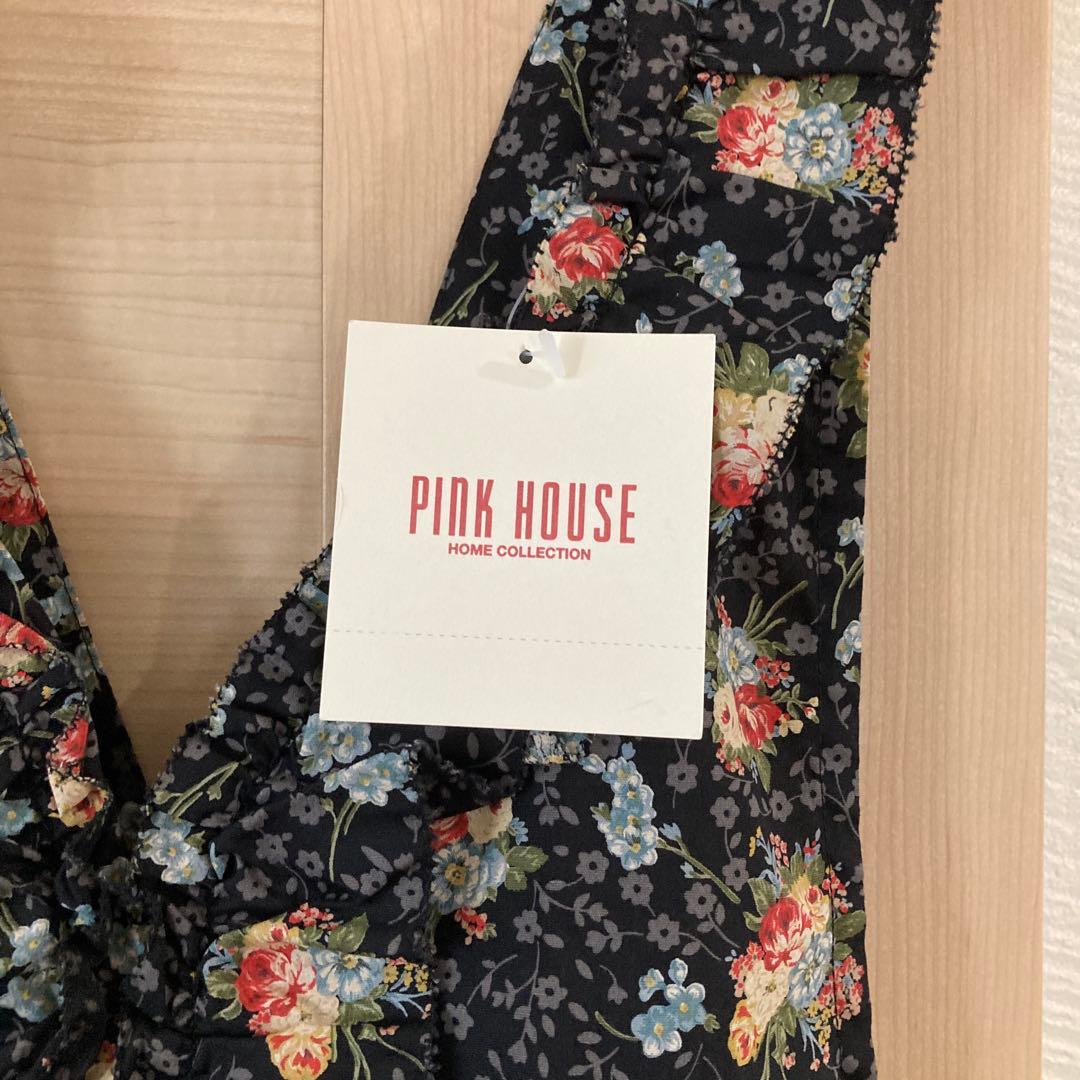 タグ付き新品PINK HOUSE 花柄エプロン