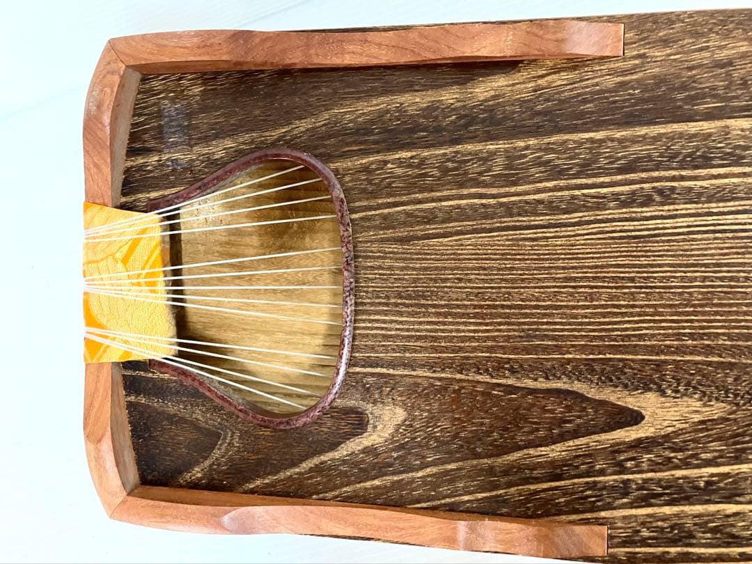 美品◆和琴◆13弦琴 全長183cm 琴柱／口前カバー／丸袋付き【引き取り歓迎】