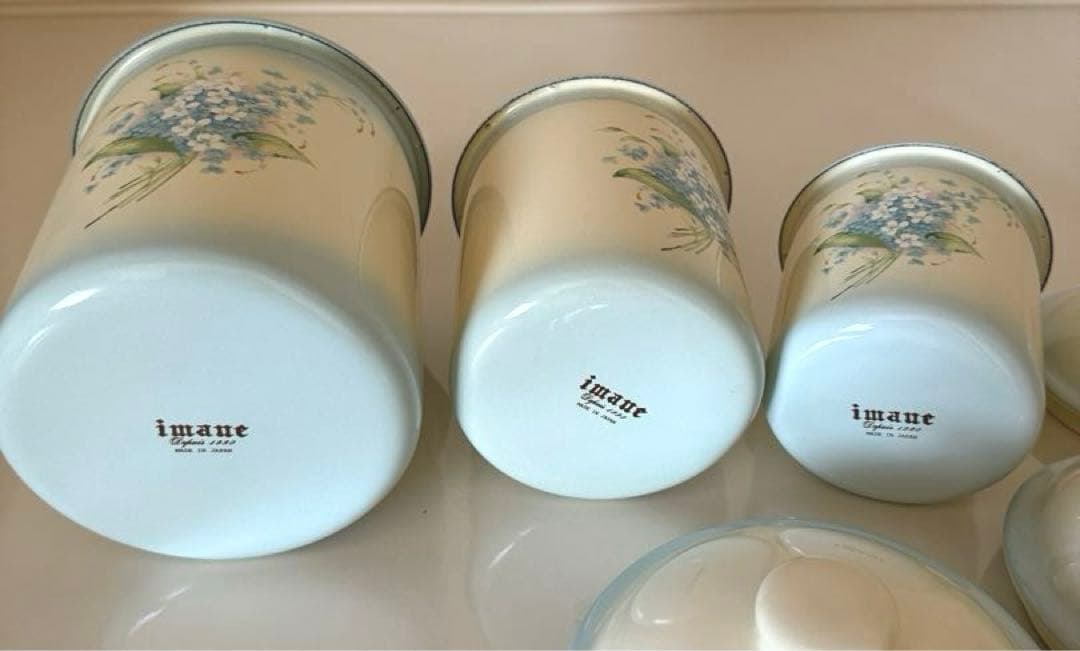 イマンクラリスキャニスター琺瑯両面ＳＭＬ1セット