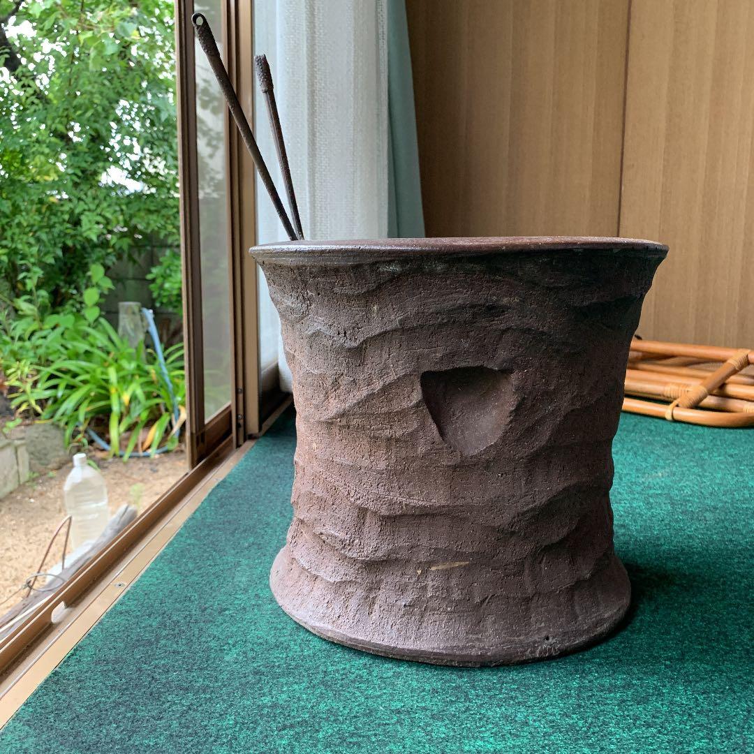 火鉢です!!備前焼!!レア物 レトロ アンティーク