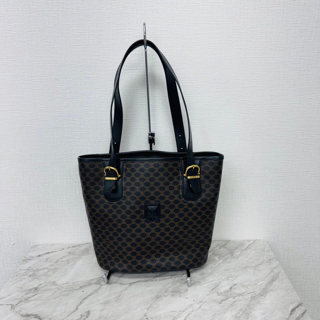 ✨CELINE✨セリーヌ✨マカダム柄✨ブラック✨ヴィンテージ✨ハンドバッグ✨