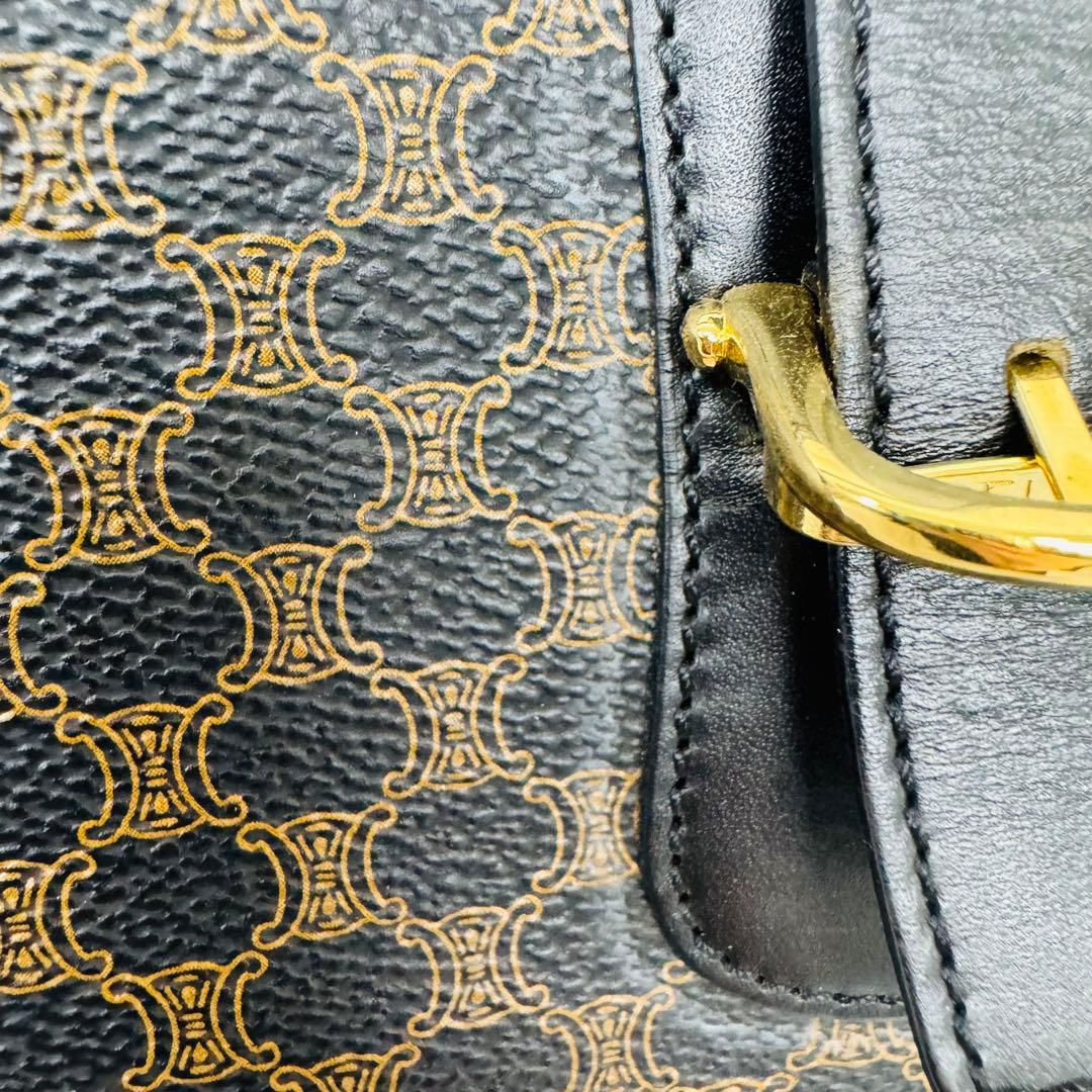 ✨CELINE✨セリーヌ✨マカダム柄✨ブラック✨ヴィンテージ✨ハンドバッグ✨