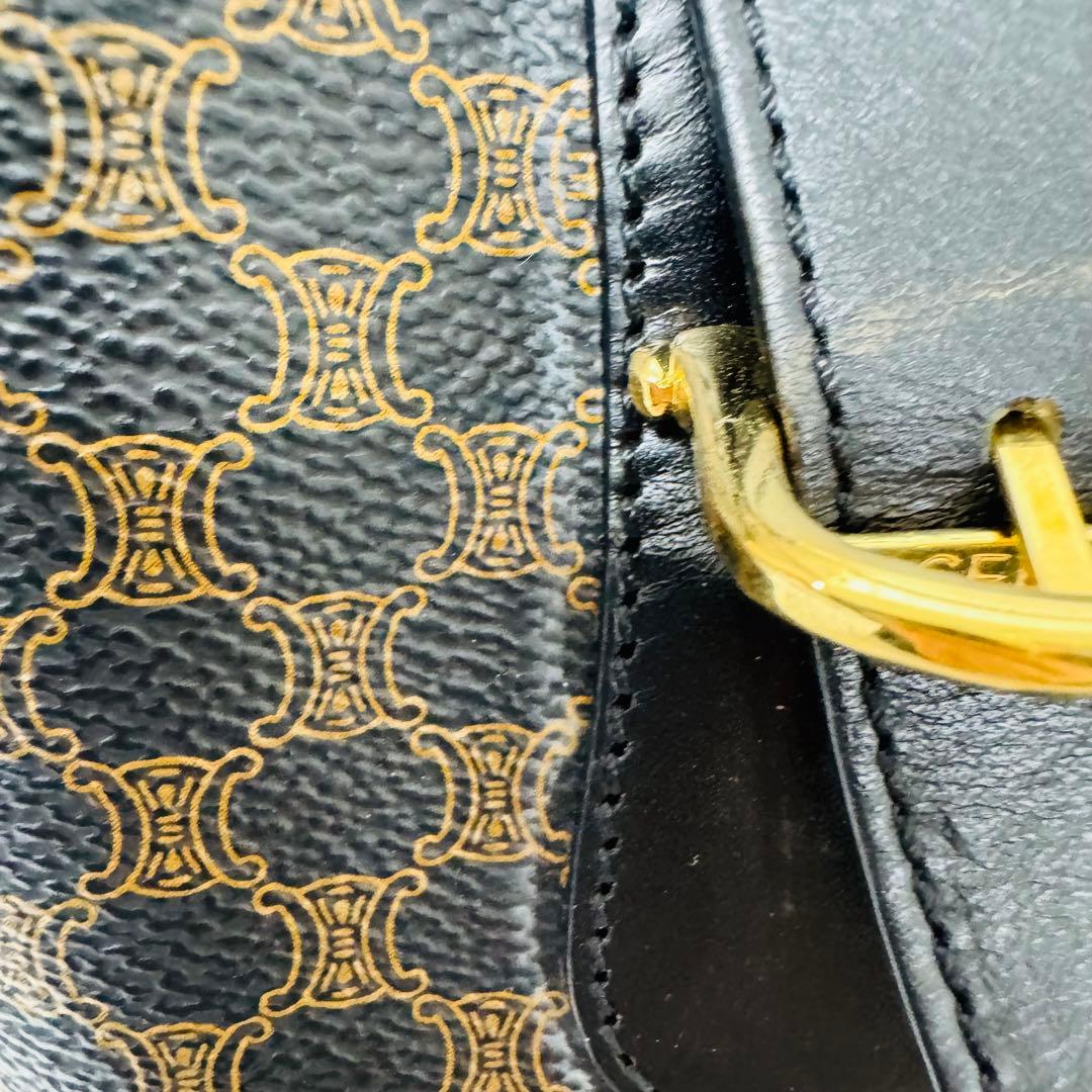 ✨CELINE✨セリーヌ✨マカダム柄✨ブラック✨ヴィンテージ✨ハンドバッグ✨