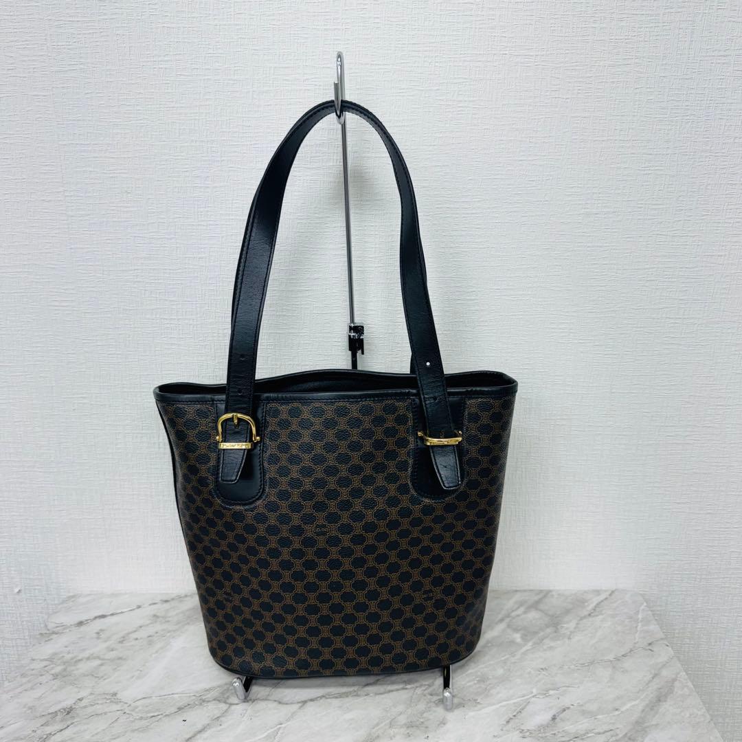 ✨CELINE✨セリーヌ✨マカダム柄✨ブラック✨ヴィンテージ✨ハンドバッグ✨
