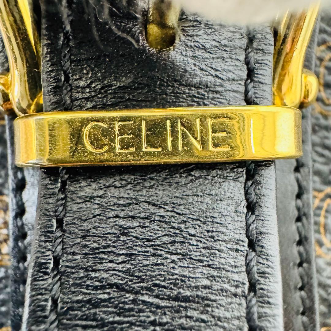 ✨CELINE✨セリーヌ✨マカダム柄✨ブラック✨ヴィンテージ✨ハンドバッグ✨