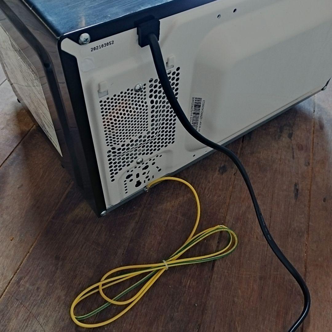 TWINBIRD ミラーガラスフラット 電子レンジ DR-D278 アース付き