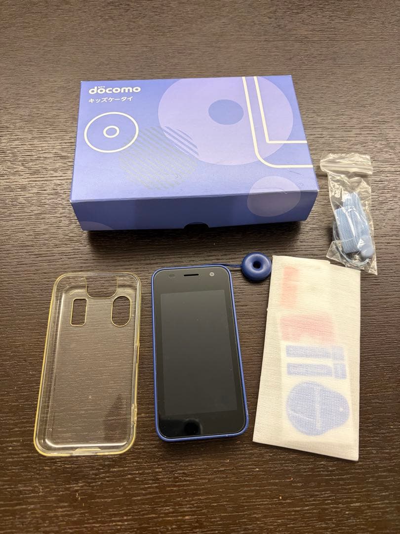 docomo KY-41C ブルー　スマートフォン 本体　キッズケータイ