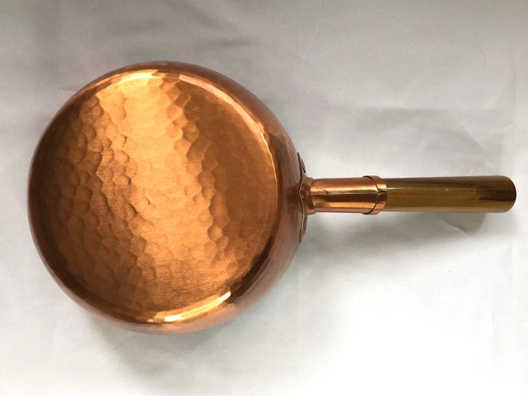 純銅製手打ち出し雪平鍋19cm [B]親子三代本舗　新潟県燕市　未使用品