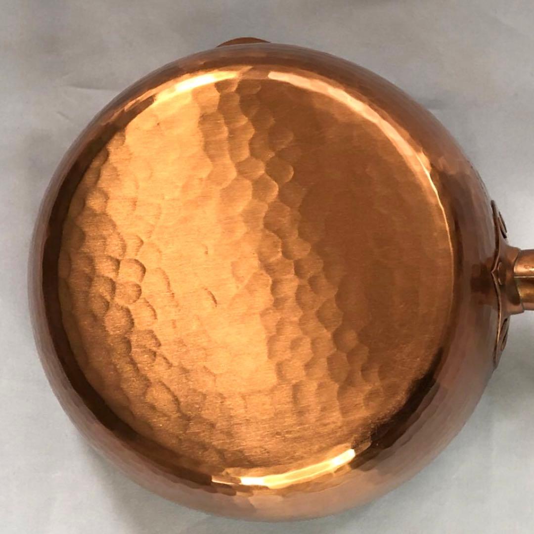 純銅製手打ち出し雪平鍋19cm [B]親子三代本舗　新潟県燕市　未使用品