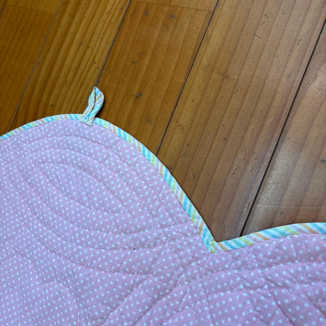 カラフルパッチワークマット107.５㎝×107.５ダブルウェーディングリング