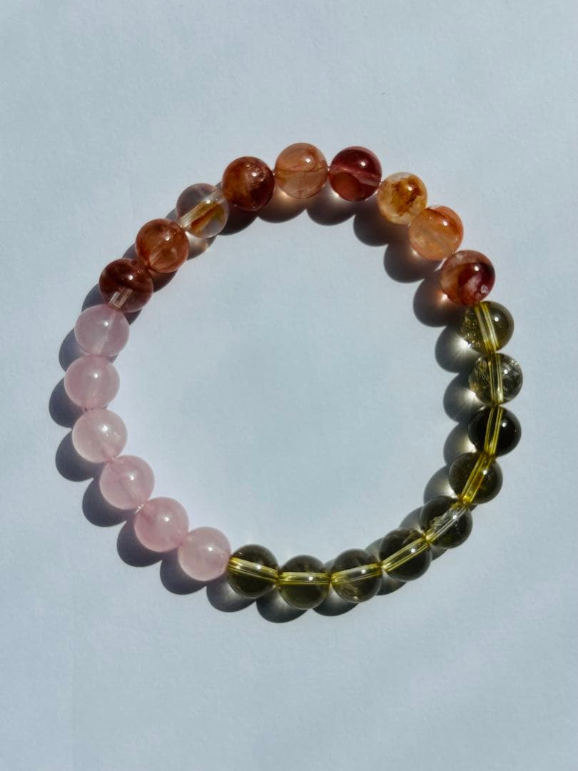 ユニドロブレスレット　オレンジ系