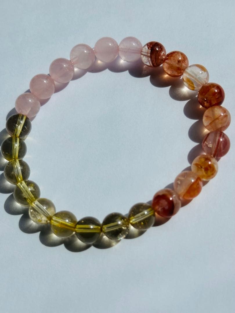 ユニドロブレスレット　オレンジ系