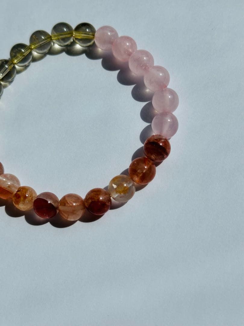 ユニドロブレスレット　オレンジ系