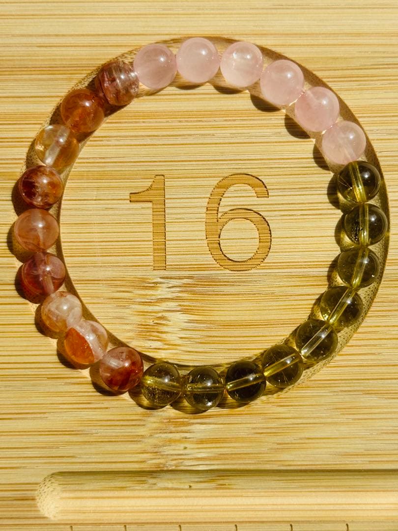 ユニドロブレスレット　オレンジ系