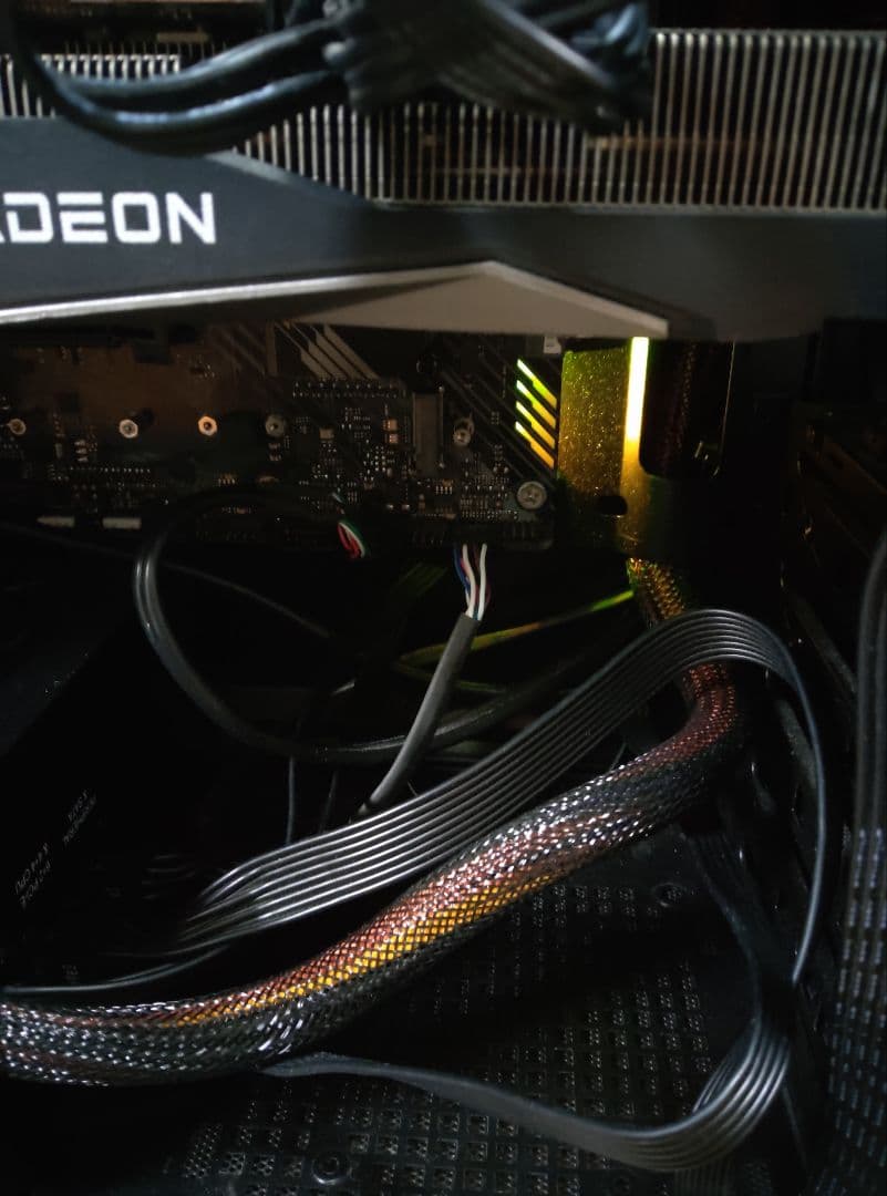 B550+Ryzen7 5700x+Rx6700x+モニタ+hz61動作確認済み