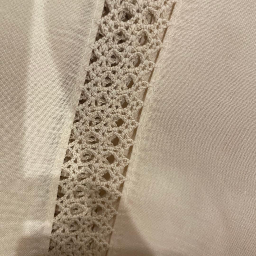 中国　SWATOW 刺繍入り　レース　テーブルクロス