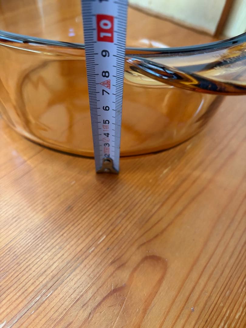 【新品未使用】フランス製ビジョン 両手鍋耐熱ガラス 大容量2.25Lビンテージ