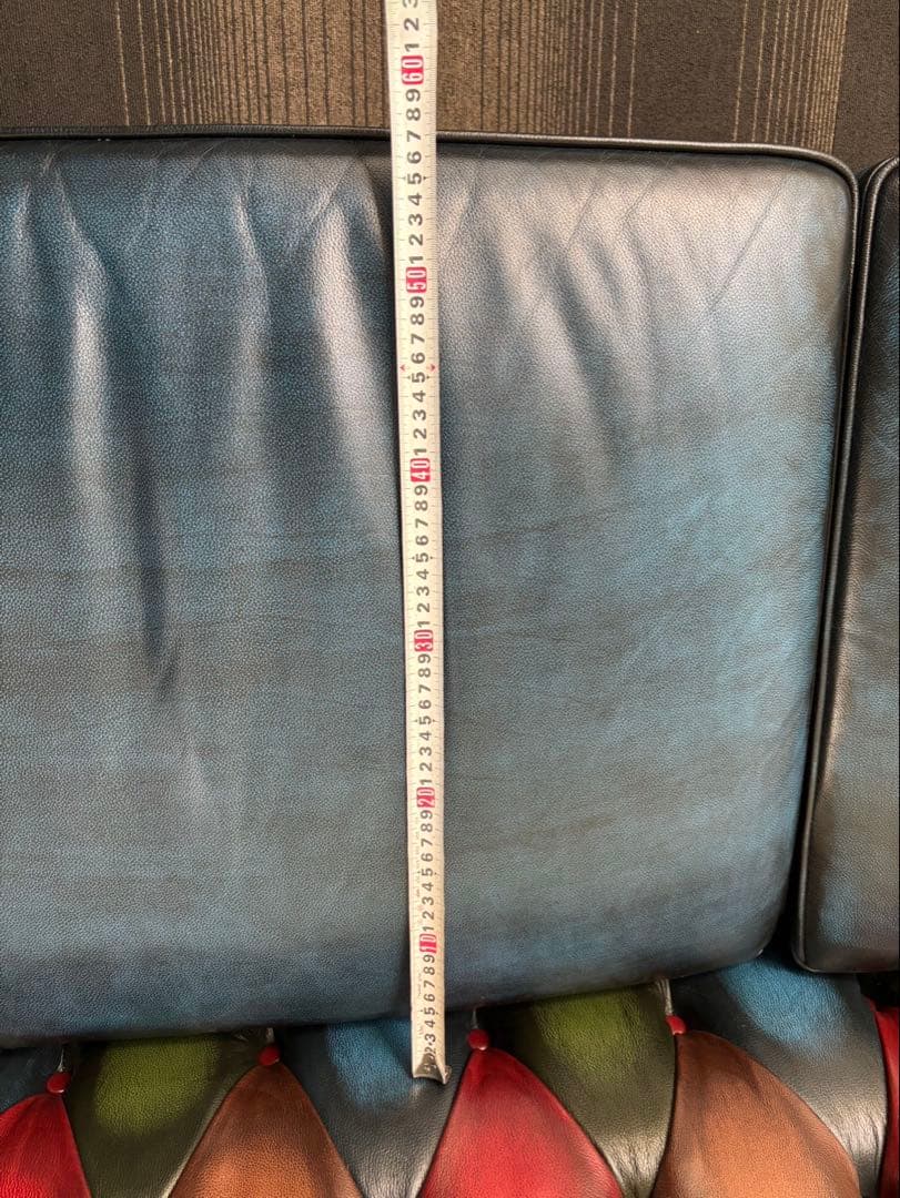 美品 総革張 3人掛けソファー 定価766,700円 アンティーク